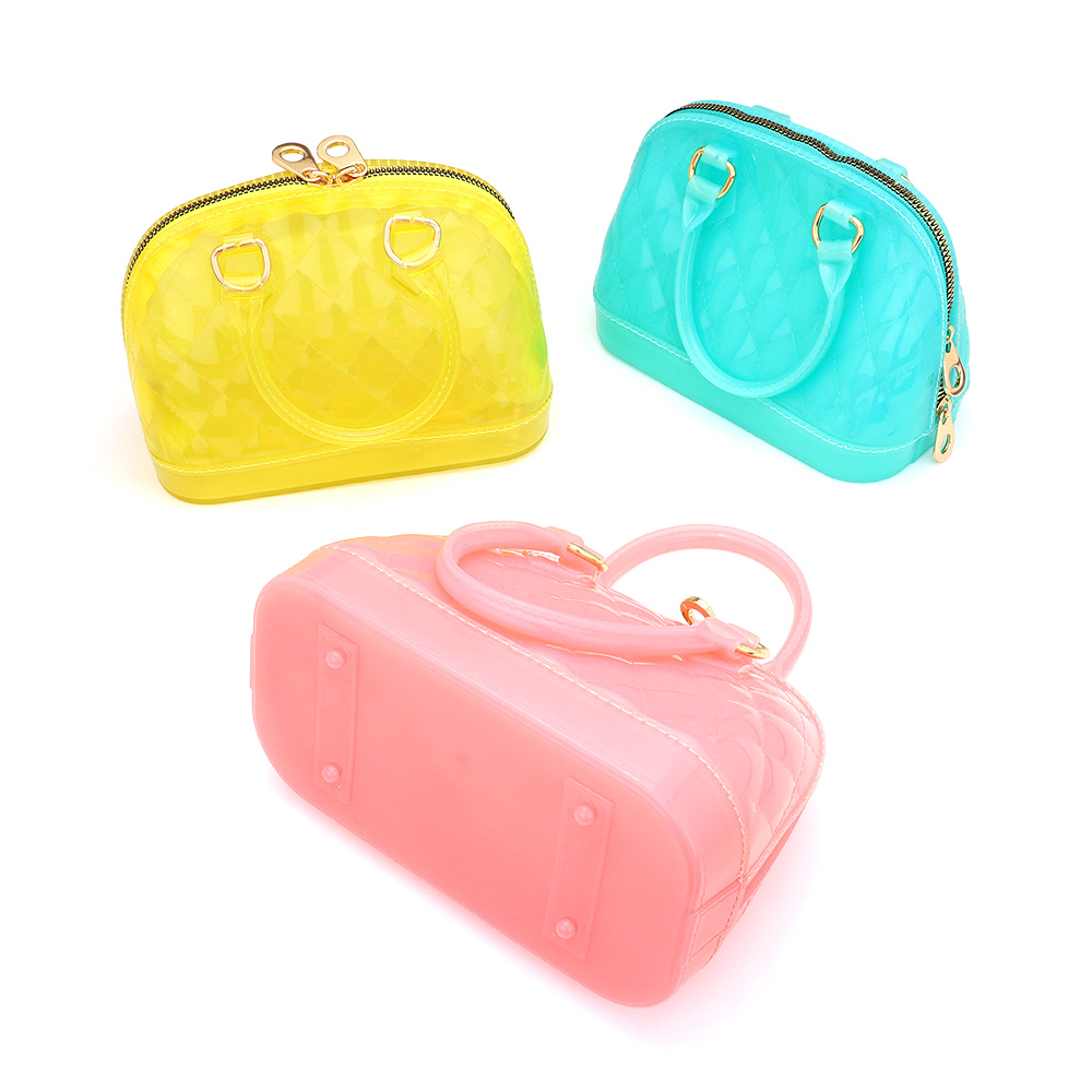 Solid Jelly Mini Tote / Crossbody Bag