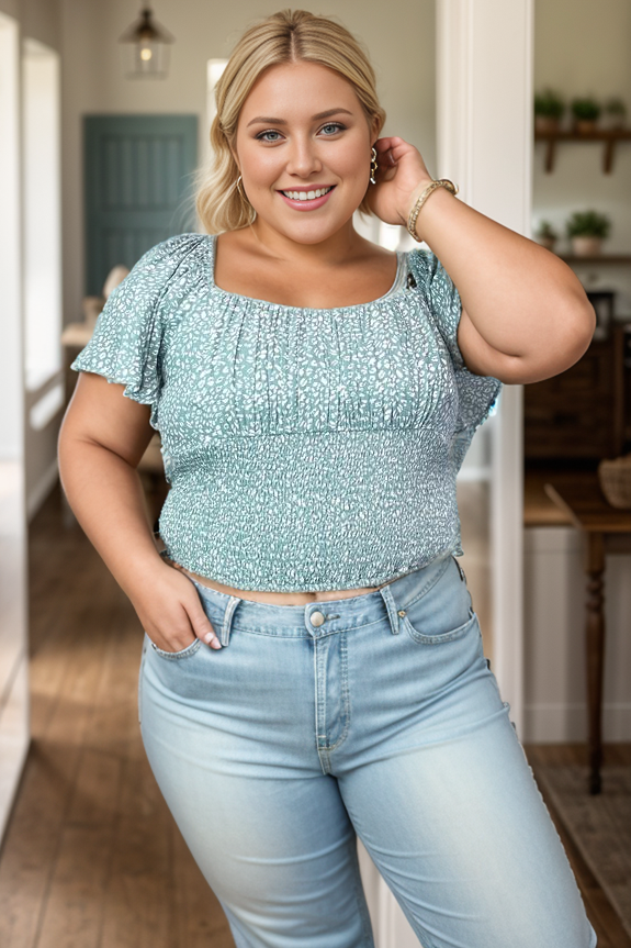 Valley Ready Crop Top - Light Sage