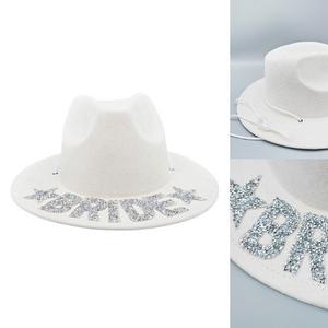 Bling BRIDE Message Pointed Western Cowboy Hat
