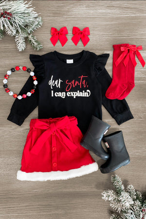 Dear Santa, I Can Explain" Matching Boy & Girl Set