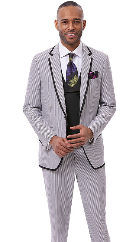 Men’s 3 pc Striped Suit