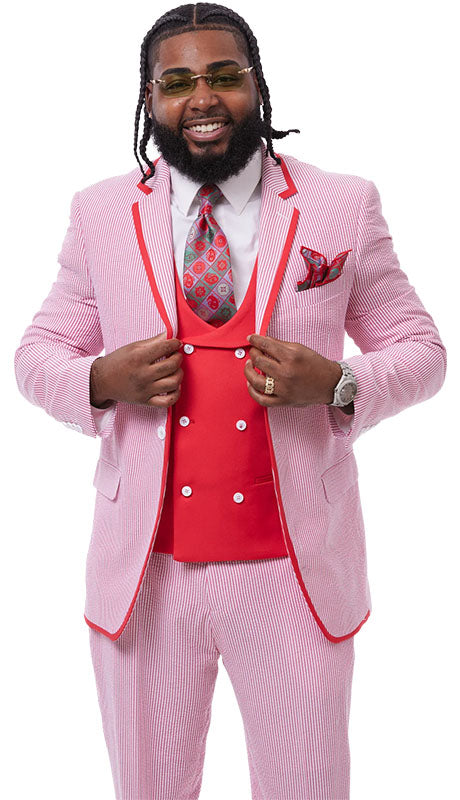 Men’s 3 pc Striped Suit