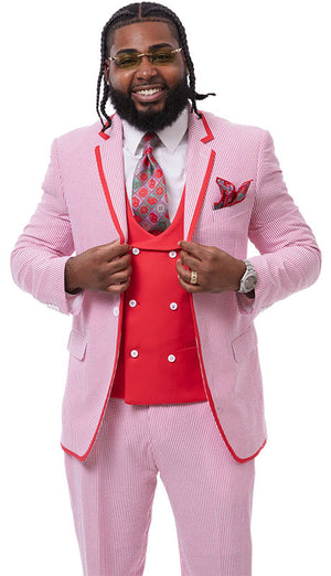 Men’s 3 pc Striped Suit
