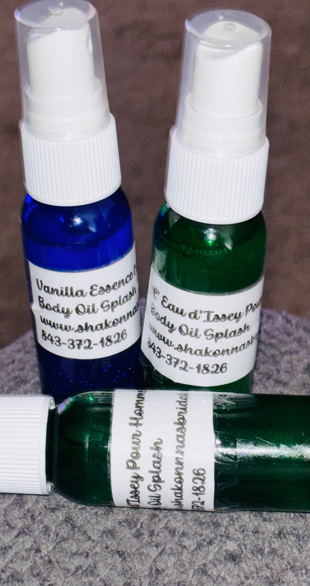 Body Oil Splashes