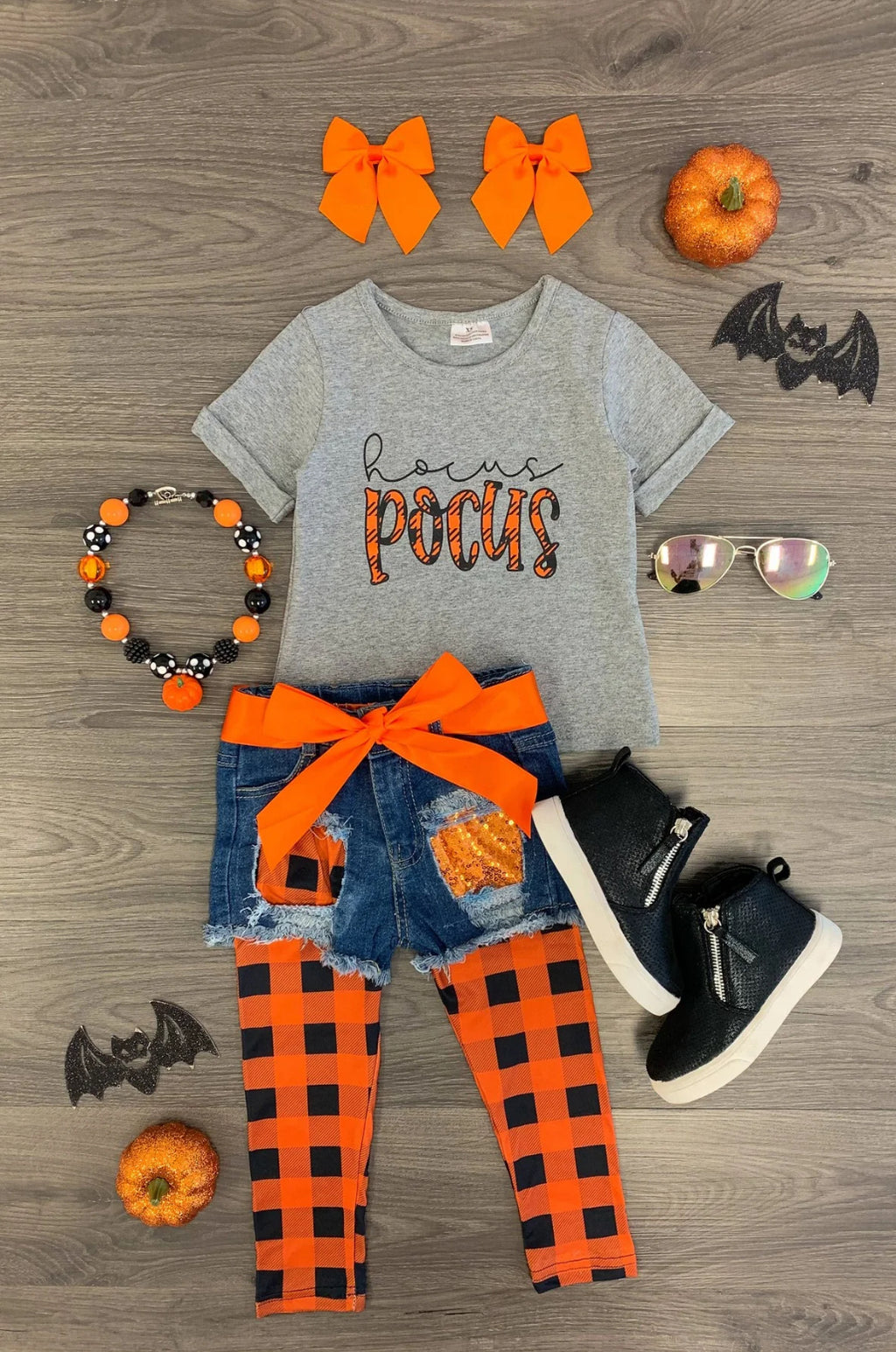Hocus Pocus Legging & Denim Short Set