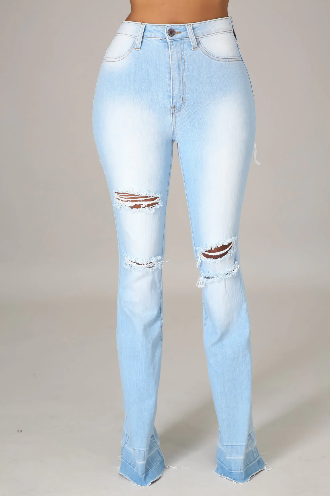 Leave Them Distress Jeans