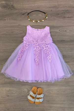 Deluxe Lavender Sparkle Dress