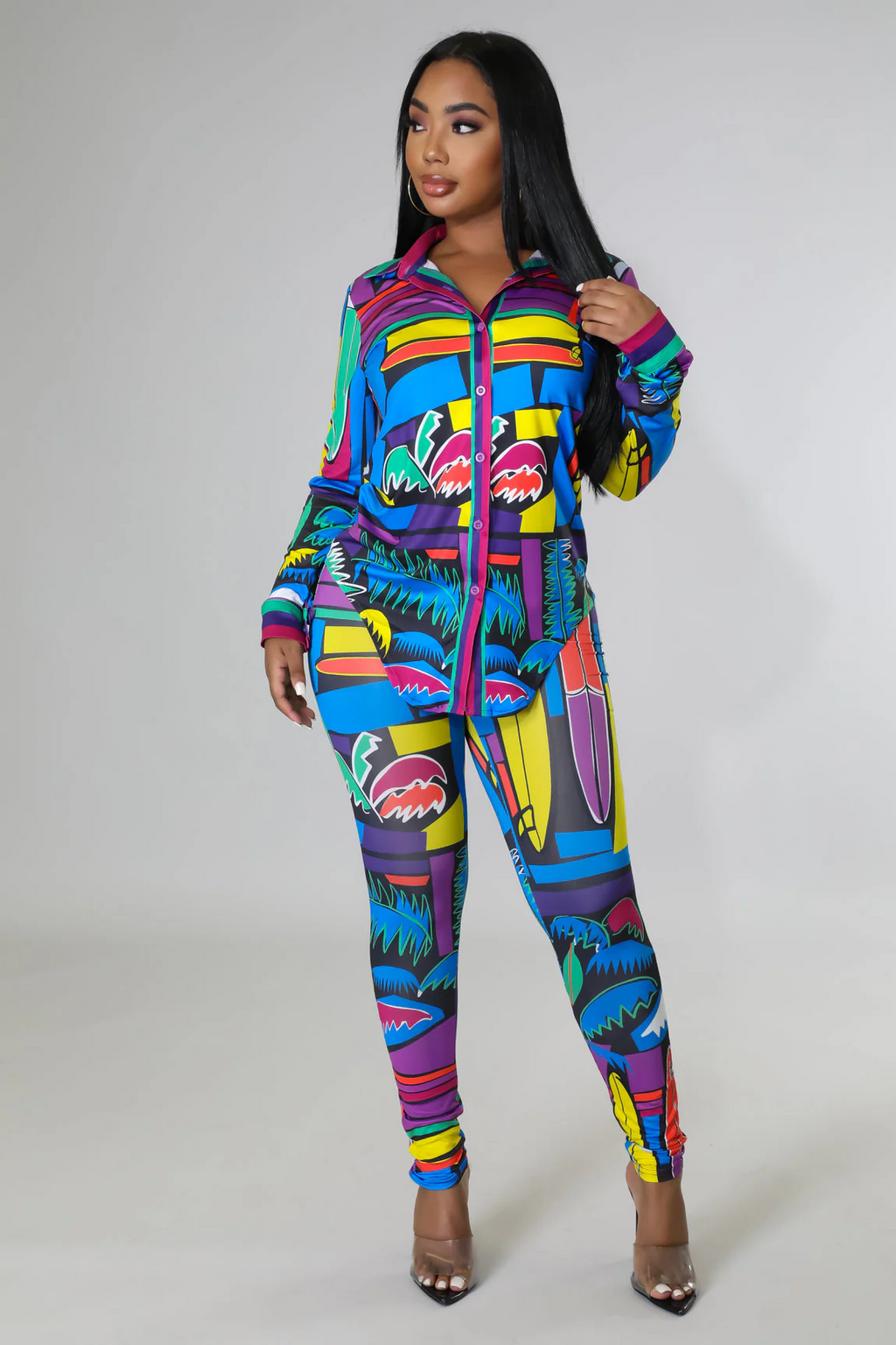 Tropical Girly Legging Set