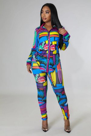 Tropical Girly Legging Set