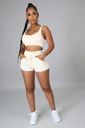 Casually Cute Boo Short Set