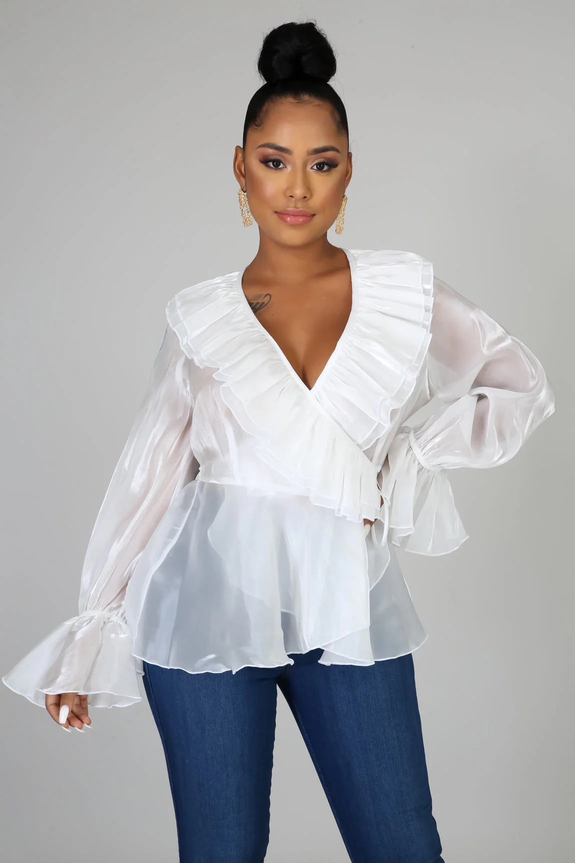 Chrystal Sheer Blouse