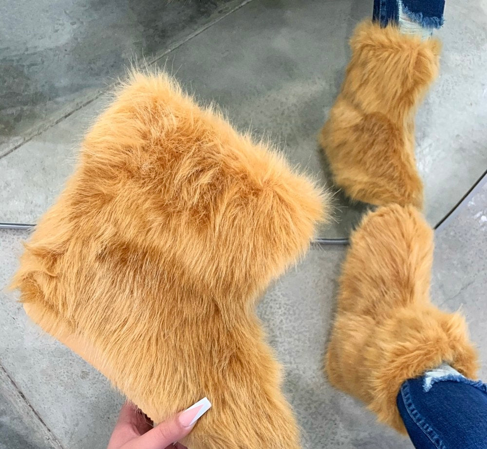 Mickey Fuzzy Boots