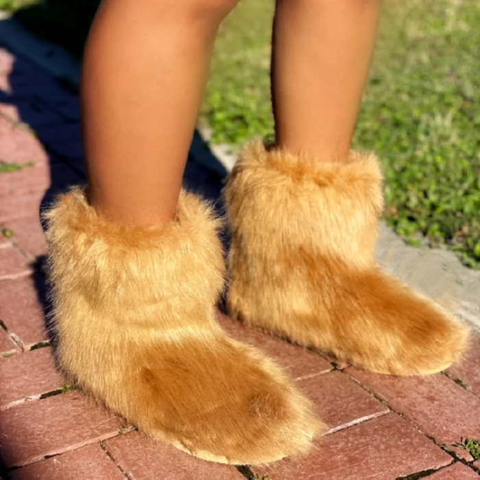 Mickey Fuzzy Boots