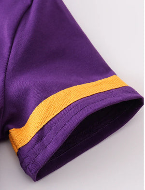 Purple Gold LSU Game Day Glitter Shorts Set