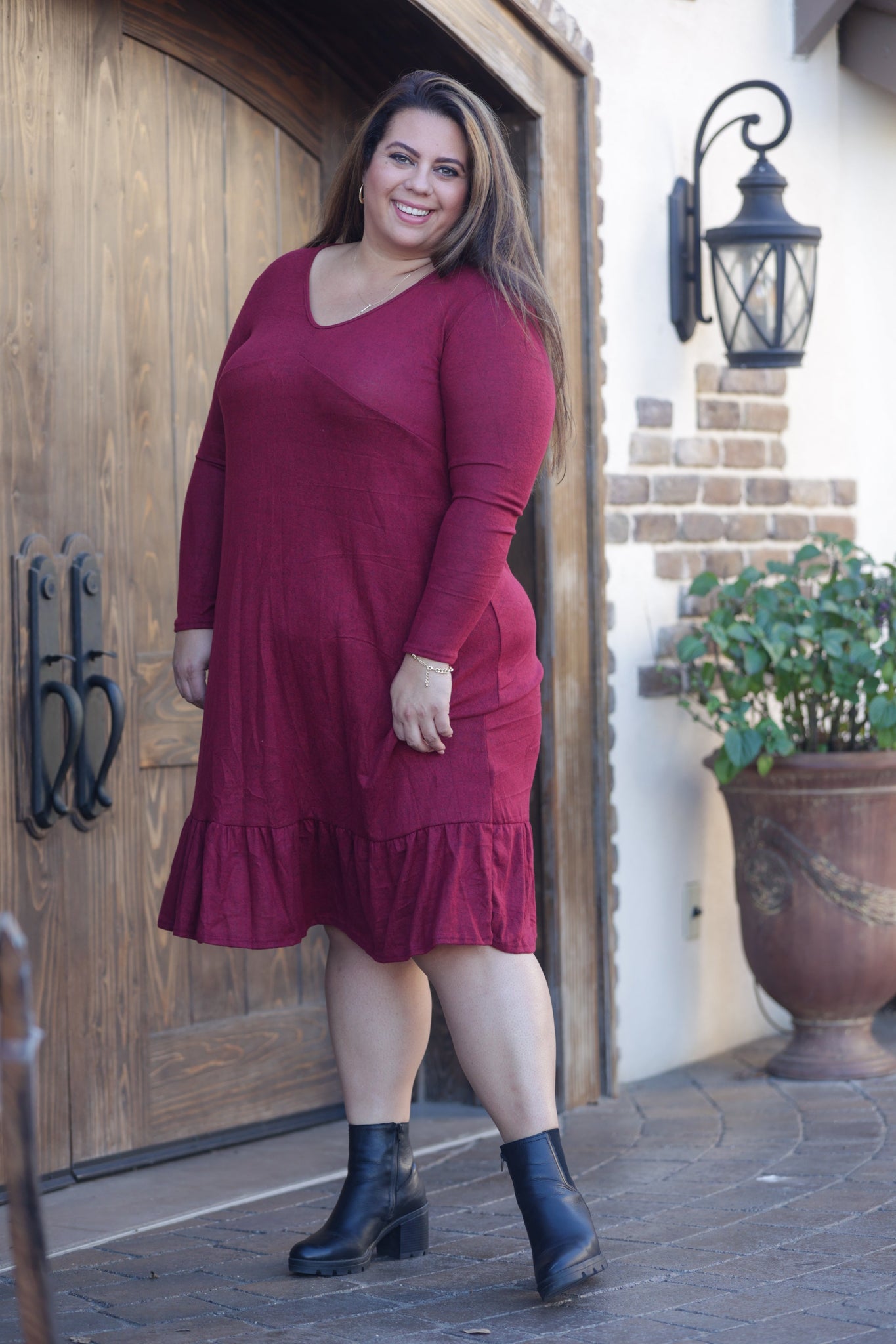 Wine & Dine Sweater Midi Dress