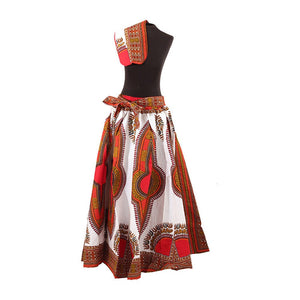 Traditional Print Maxi Skirt