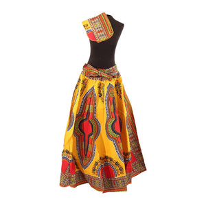 Traditional Print Maxi Skirt