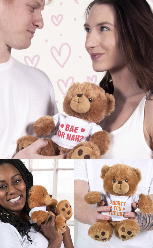LOVE HEART ADD YOUR NAME TEDDY BEAR