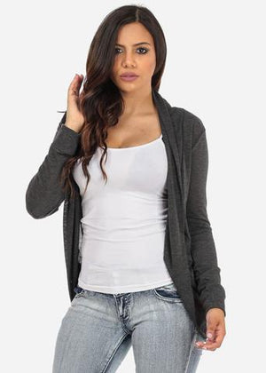 Classic Cardigan with rounded Hem