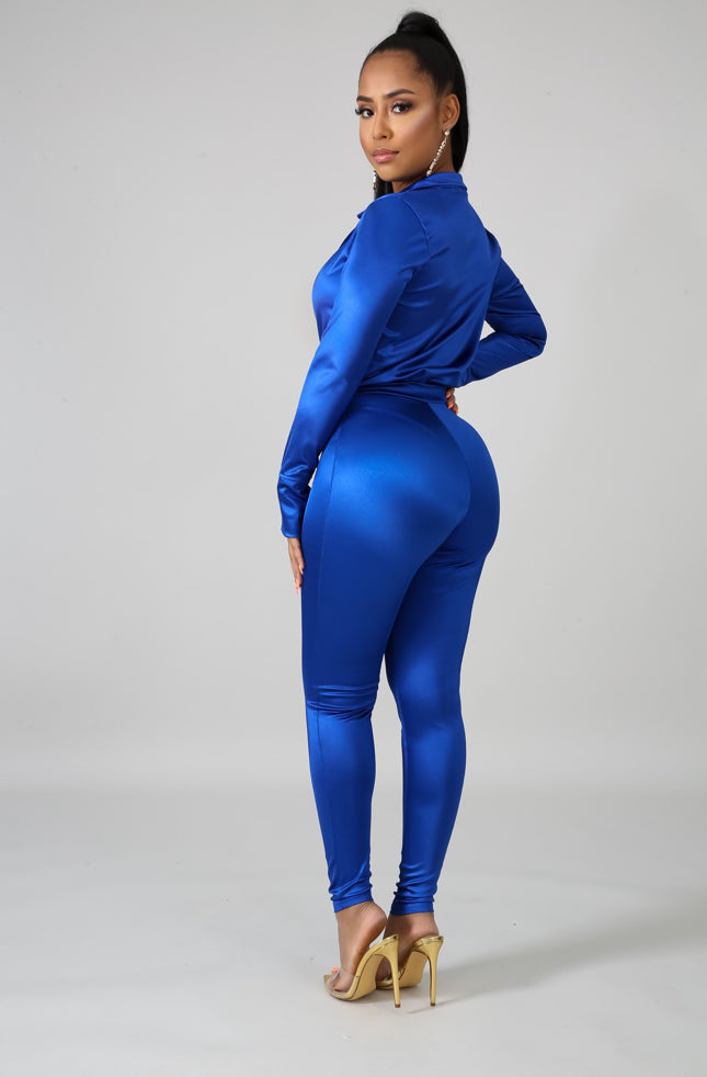 Satin Power Bodysuit Set