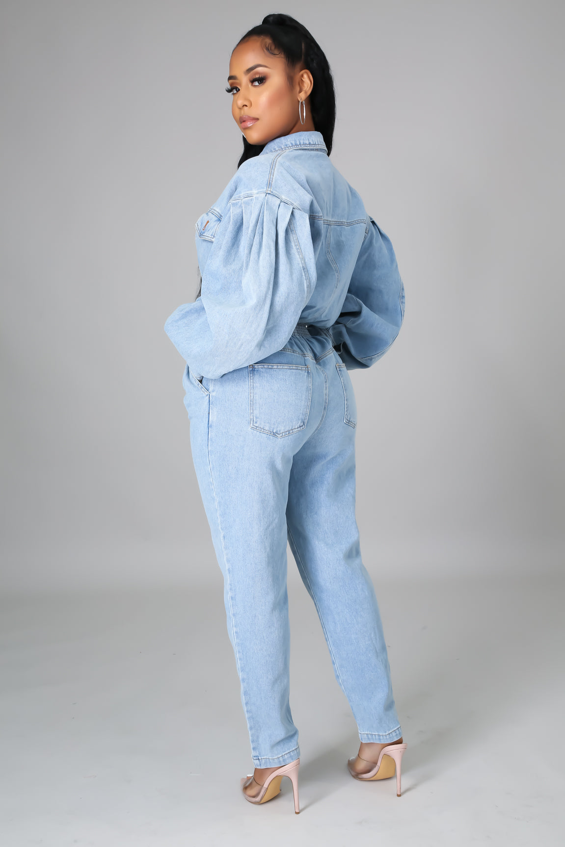 Crazy Nights Denim Jumpsuit