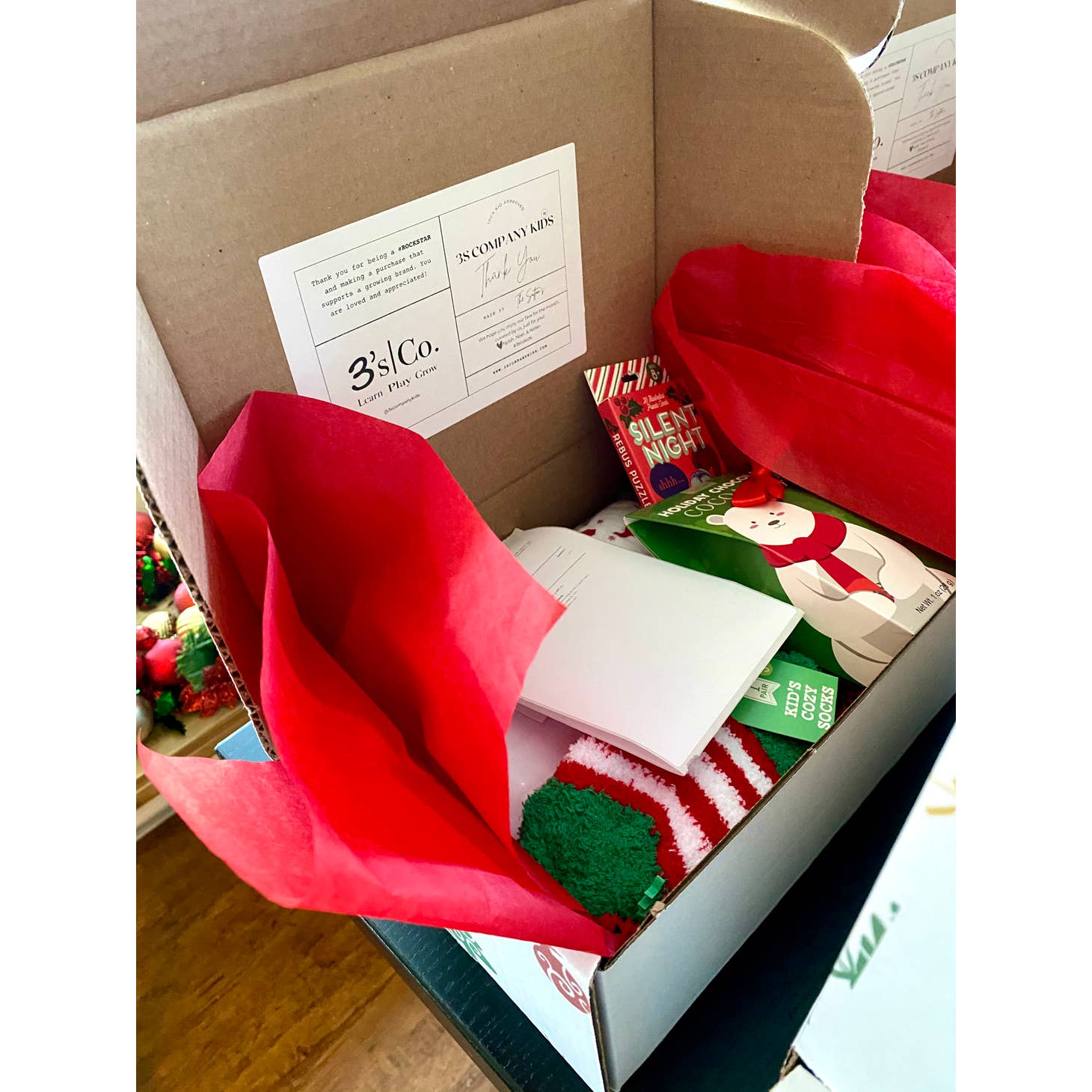 Christmas Eve Pajama Set Gift Box