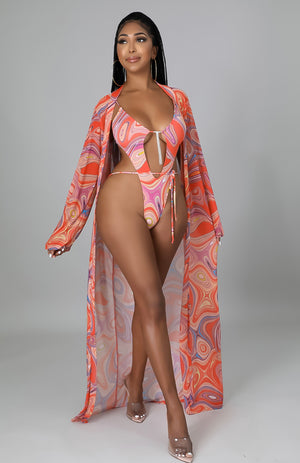 2pc Tropical Trippin' Swimsuit Set
