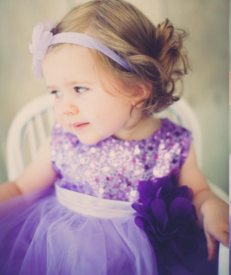 Sequin Flower Girl Dress