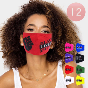 Assorted Black Lives Matter Print Fashion Masks