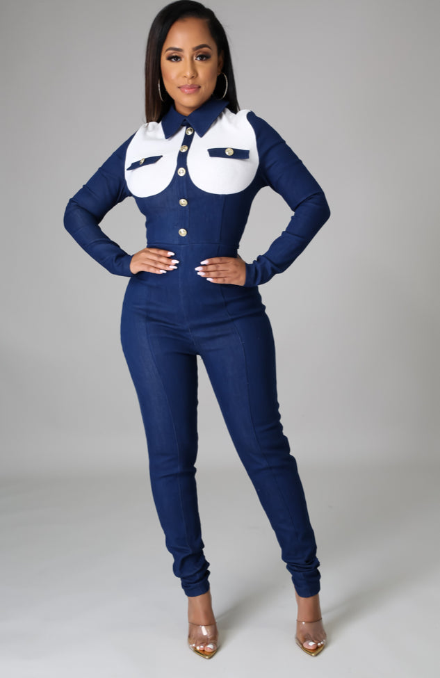 Denim Queen Jumpsuit