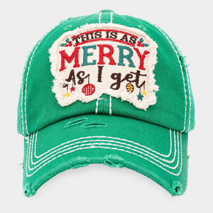 THIS IS AS MERRY AS I get Vintage Baseball Cap