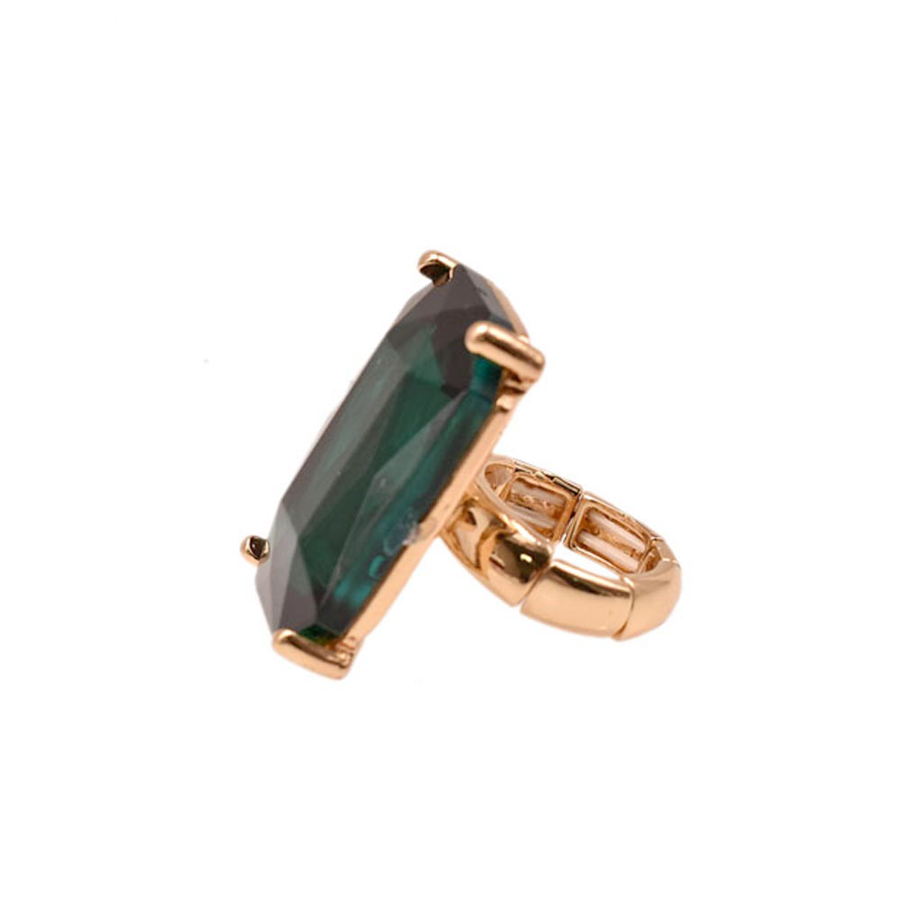 Emerald Cut Stretch Ring