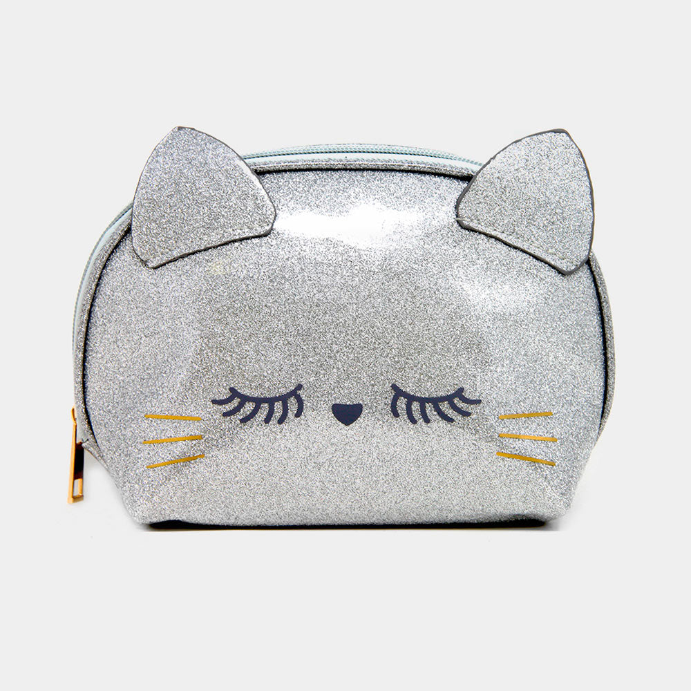 Glitter Kitty Pouch Bag