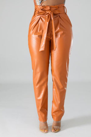 Boxy Leatherette Pants